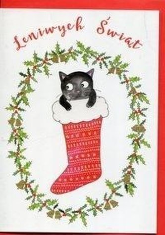 Karnet B6 Boże Narodzenie - Kot (10szt)