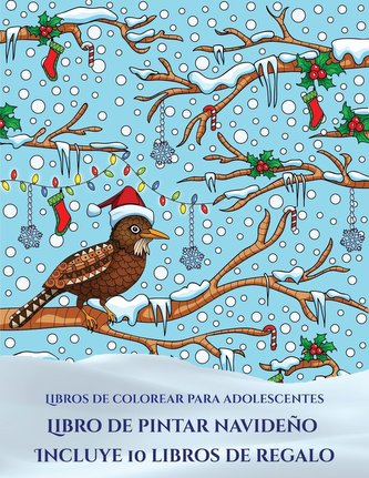 Libros de colorear para adolescentes (Libro de pintar navideño)