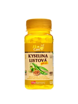 Vita Harmony - VE Kyselina Listová 400 mcg 480 tablet