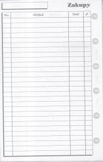 Wkład do organizera K Zakupy ANTRA