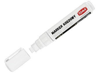 Marker kredowy 5mm biały (10szt) TOMA Marker kredowy 5mm biały (10szt) TOMA