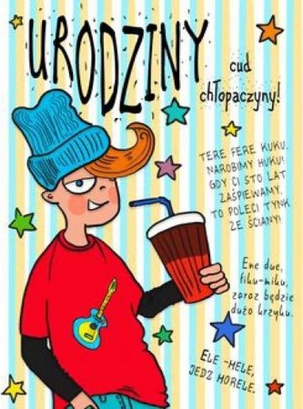 Karnet B6 Urodziny - Chłopak II