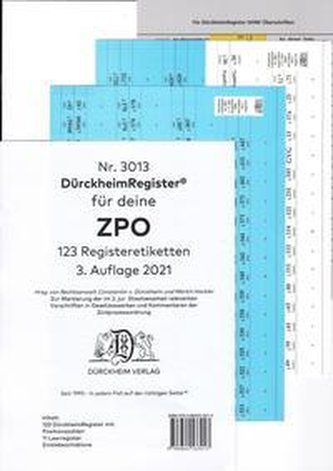 DürckheimRegister® ZPO-THOMAS-PUTZO-2. Staatsexamen 2021
