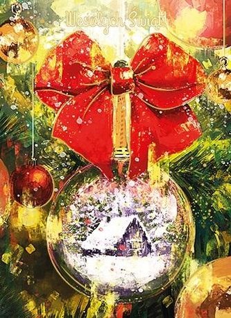 Karnet B6 Boże Narodzenie Bombka