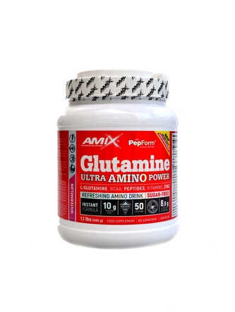 Amix - Glutamine Ultra amino power 500g - hruška