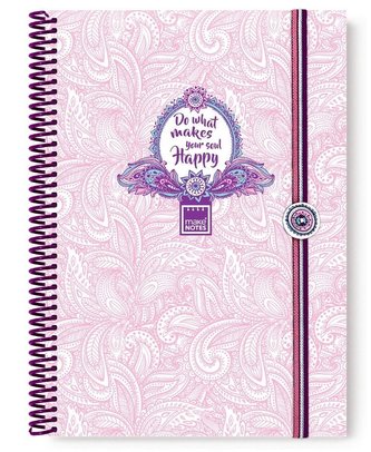 Purple&Pale Kołonotatnik A4/80 stron linia