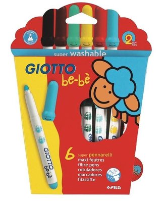 Pisaki Grube 6 kolorów Bebe GIOTTO