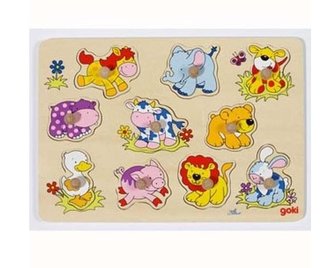 Układanka z uchwytami Małe zwierzątka