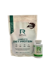 Reflex nutrition - Complete diet protein 600 g + Green Tea 100cp - banán