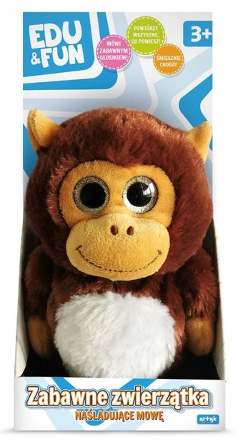 Zabawne zwierzątko naśladujące mowę Małpka Edu&Fun;