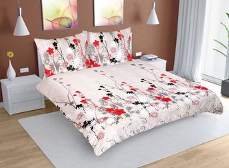 Povlečení bavlna na dvoudeku - kopretiny - 1x 240x220, 2ks 70x90 cm (240 cm šířka x 220 cm