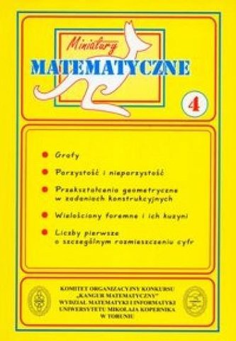 Miniatury matematyczne 04 Grafy, parzystość... Miniatury matematyczne 04 Grafy, parzystość...