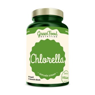 GreenFood nutrition - Chlorella 90 vegan kapslí