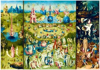 Puzzle 1000 Ogród ziemskich rozkoszy -Tryptyk Brue
