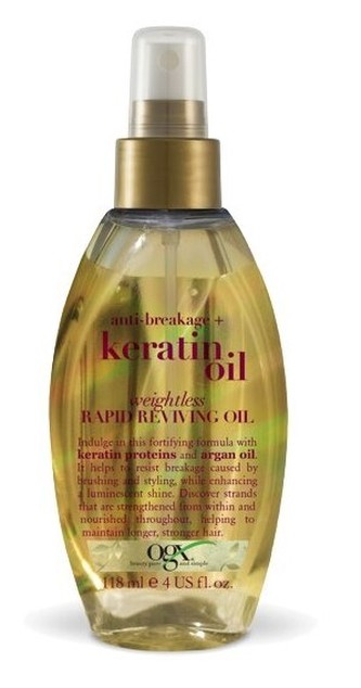 OGX Oživující olej na vlasy proti lámání keratinový olej 118 ml