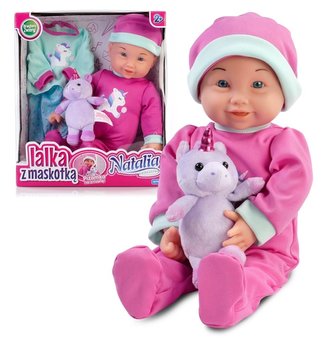 Lalka Natalia bobas z maskotką