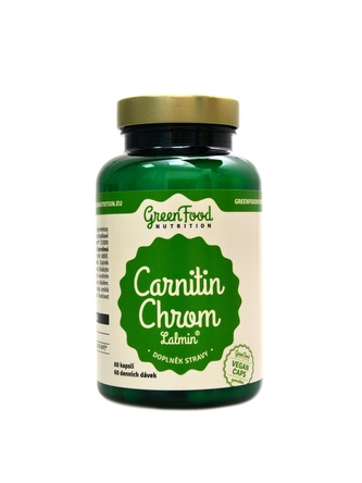 GreenFood nutrition - Carnitin Chrom lalmin 60 vegan kapslí