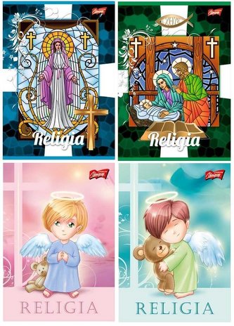 Zeszyt A5/32K kratka Religia MIX (15szt)