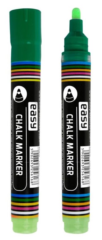 Marker kredowy zielony (10szt) EASY