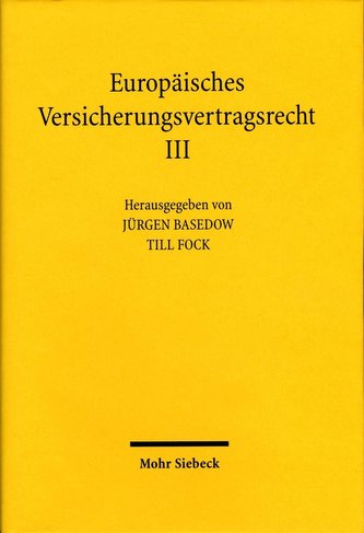 Europäisches Versicherungsvertragsrecht