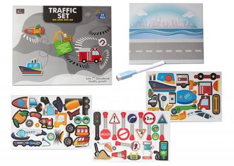 Puzzle magnetyczne - pojazdy