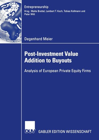 Post-Investment Value Addition to Buyouts