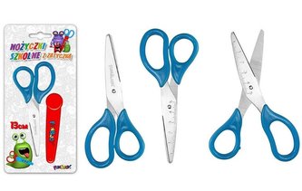 Nożyczki szkolne z zatyczką 13cm