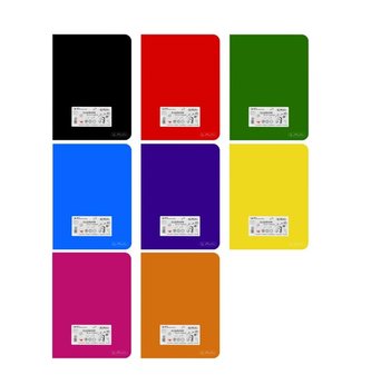 Zeszyt A4/96K kratka opr. półtw. Rainbow (5szt)