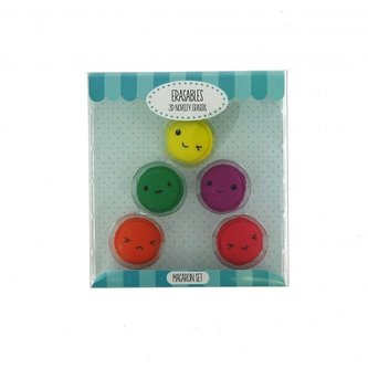 Gumki do mazania - zestaw uśmiechnięte ciasteczka