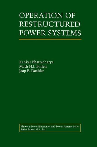 Operation of Restructured Power Systems Operation of Restructured Power Systems