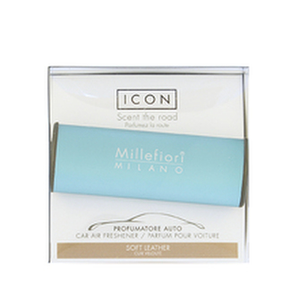 Millefiori Milano Icon Soft Leather / vůně do auta Classic - světle modrá