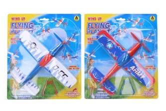 Letadlo na natáhnutí pěna 22x26cm 3 barvy na kartě