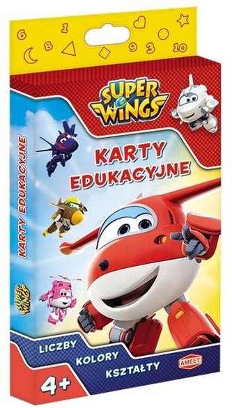 Super Wings. Karty edukacyjne. Liczby, kolory...