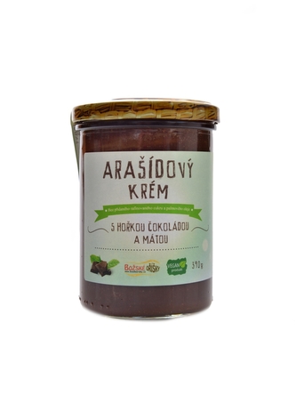 Božské oříšky - Arašídový krém s hořkou čoko. a mátou 390g
