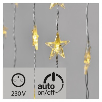 LED vánoční závěs – hvězdy, 120×90cm, vnitřní, teplá b., č. LED vánoční závěs – hvězdy, 120×90cm, vnitřní, teplá b., č.