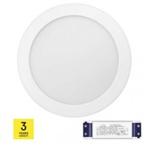 LED panel TRIAK 224mm, kruhový přisazený bílý, 18W teplá b.