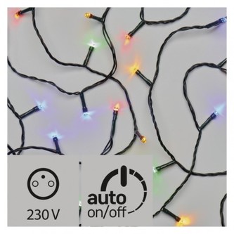 LED vánoční řetěz, 12m, multicolor, časovač LED vánoční řetěz, 12m, multicolor, časovač