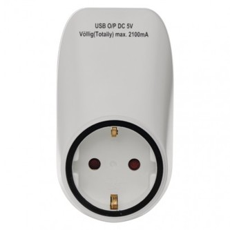 Zásuvka s 2× USB SCHUKO Zásuvka s 2× USB SCHUKO