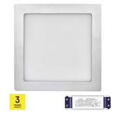 LED panel TRIAK 224×224, čtvercový přisazený stř., 18W n. b.