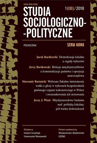 Studia Socjologiczno-Polityczne... nr 1(08)/2018 Studia Socjologiczno-Polityczne... nr 1(08)/2018