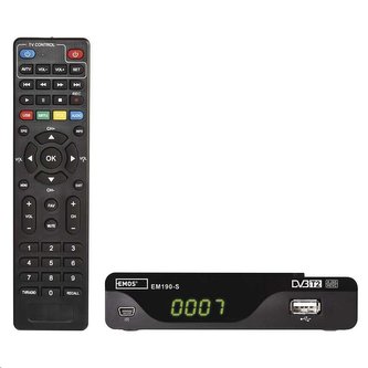 Set-top box EMOS EM190-S HD HEVC H265 (DVB-T2)