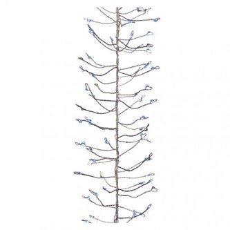 LED vánoční nano řetěz – ježek, 2,4m, modrá, časovač