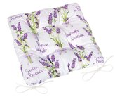 Sedák Adéla prošívaný - levandule - 40x40 cm, prošívaný