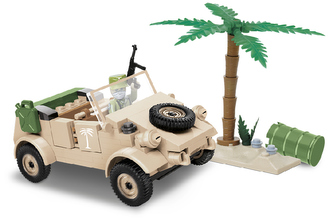 Stavebnice II WW VW typ 82 Kubelwagen, 195 k, 1 f