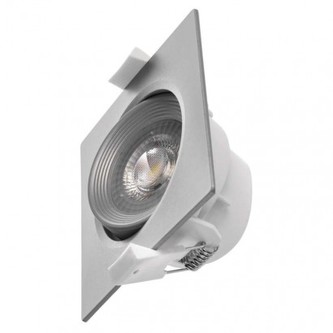 LED bodové svítidlo stříbrné, čtverec 5W neutrální bílá