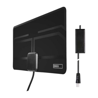 Pokojová anténa EMOS EM-9023, 0–25 km DVB-T2