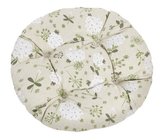 Sedák DANA prošívaný kulatý - louka - průměr 40 cm