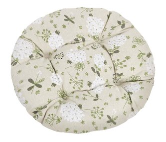 Sedák DANA prošívaný kulatý - louka - průměr 40 cm