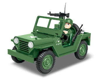 Stavebnice COBI Vietnam War M151 A1 MUTT, 91 kostek, 1 f