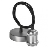 Závěsné objímkové svítidlo na žárovku E27, nikl